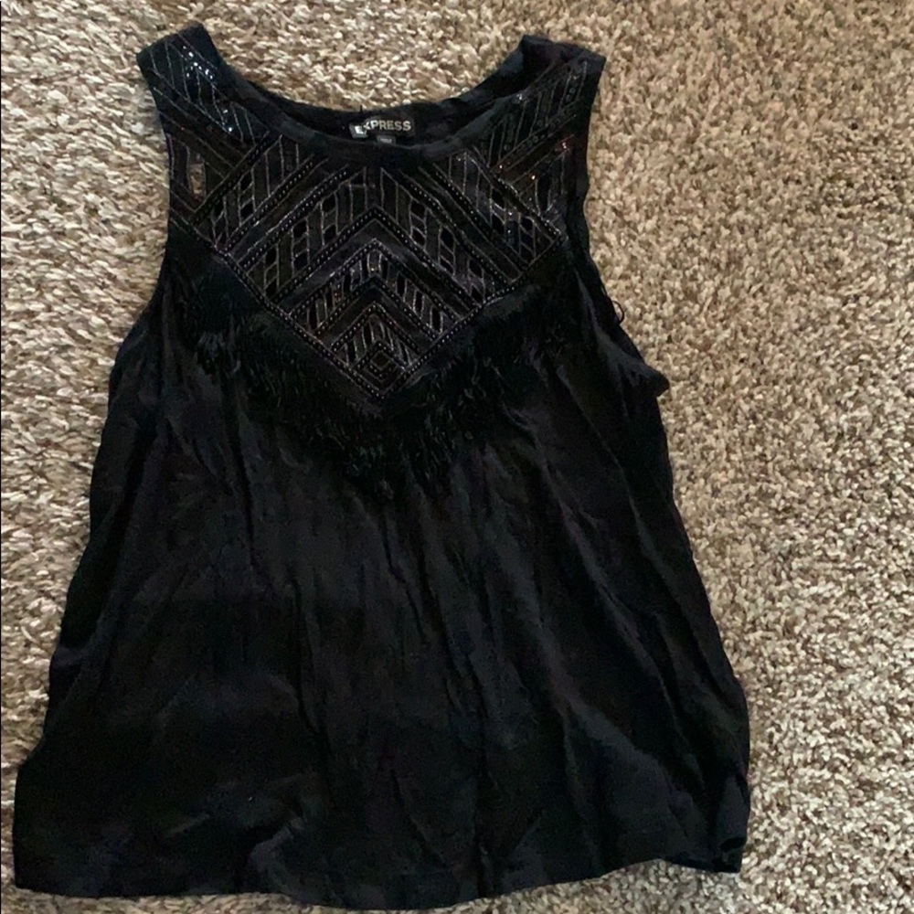 Last chance!! Express black crop tank, size xs